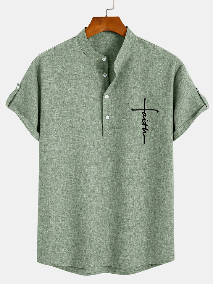 Samuelson -  Elegante Camisa De Manga Corta Con Cuello