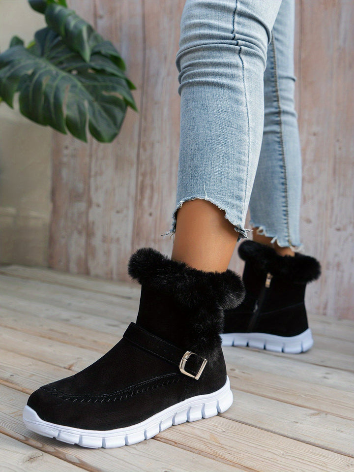 Adriany - Botas De Nieve De Invierno Con Suela Gruesa