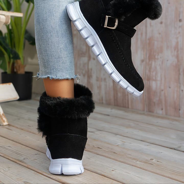 Adriany - Botas De Nieve De Invierno Con Suela Gruesa