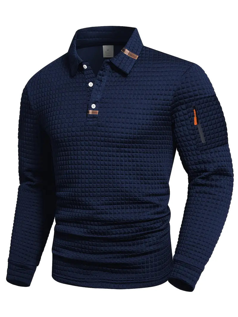 Ephraim - Polo Con Textura y Bolsillo En La Manga