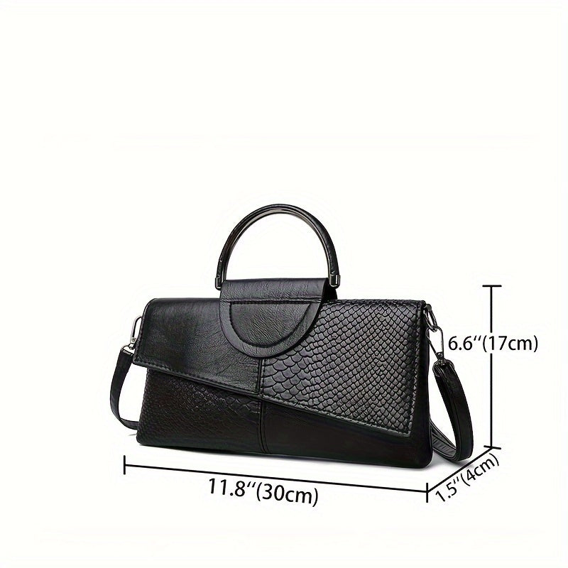 Geetika - Bolso Retro De Cocodrilo Con Cremallera