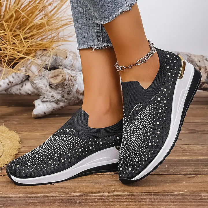 Josia - Zapatillas Sin Cordones Con Diseño De Mariposa Y Pedrería