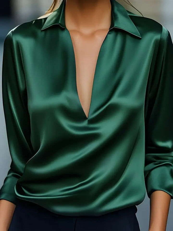 Nadene - Blusa Premium Con Cuello En V