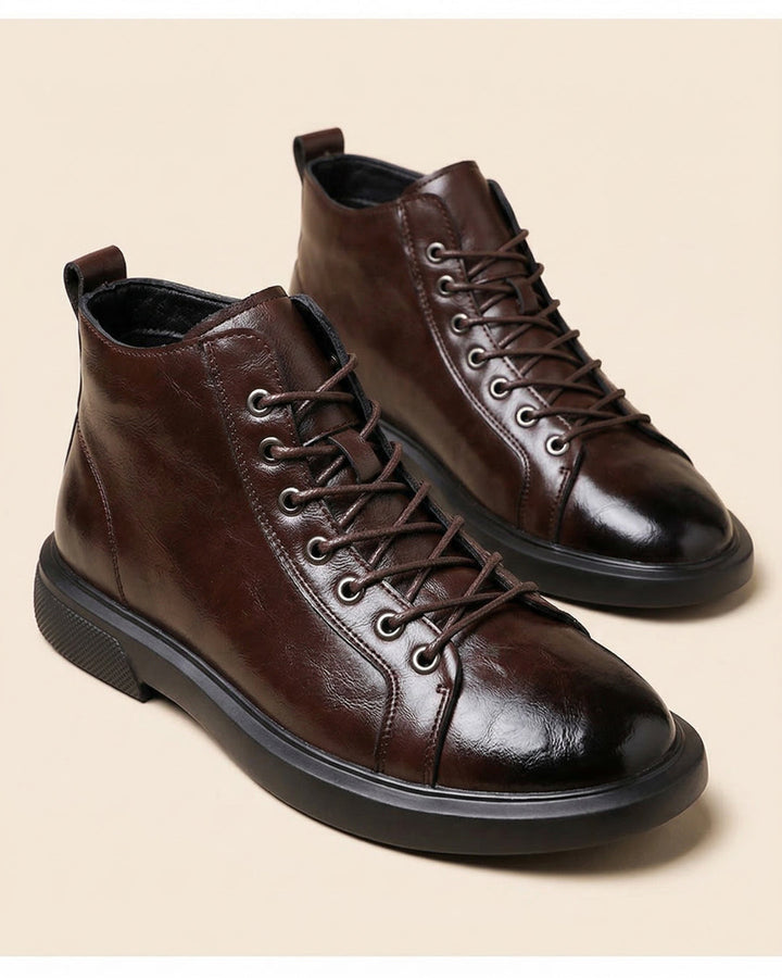Kervens - Botas De Cuero Con Cordones