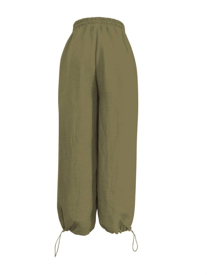 Marielle - Pantalón Informal De Corte Ancho Hasta El Tobillo