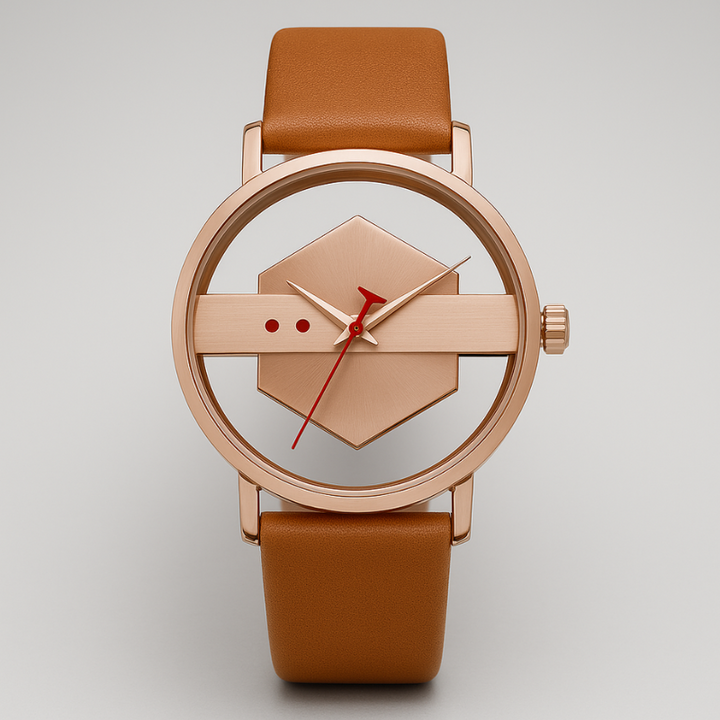 DialVorn - Reloj Con Correa Y Esfera Geométrica