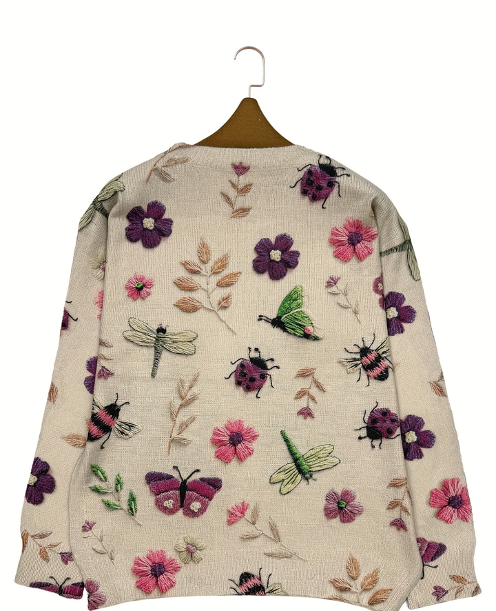 Lesa - Jersey Con Estampado Floral Y De Insectos