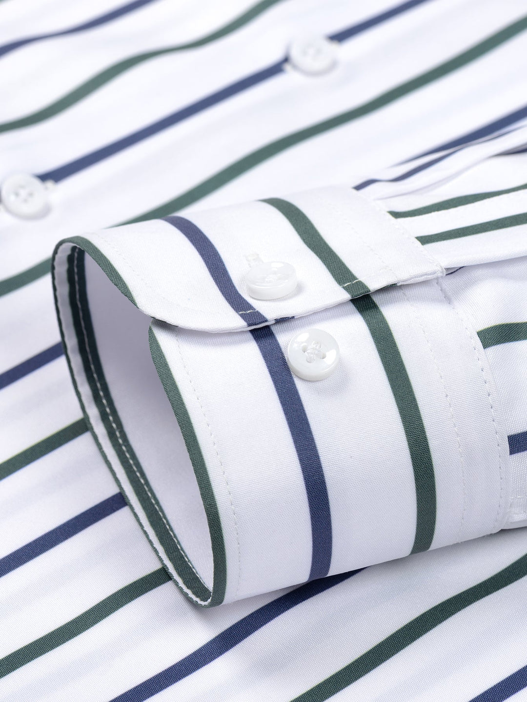 Burt - Camisa de Manga Larga a Rayas con Botones