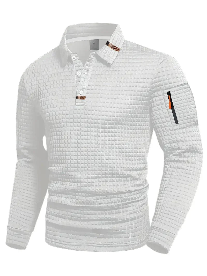 Ephraim - Polo Con Textura y Bolsillo En La Manga