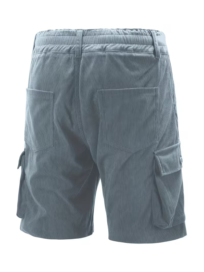 Jorit - Pantalones Cortos Carga De Pana Con Tejido 3D