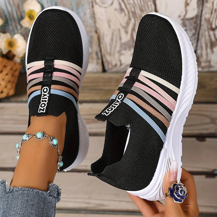 Lioray - Zapatillas Deportivas De Rayas Informales