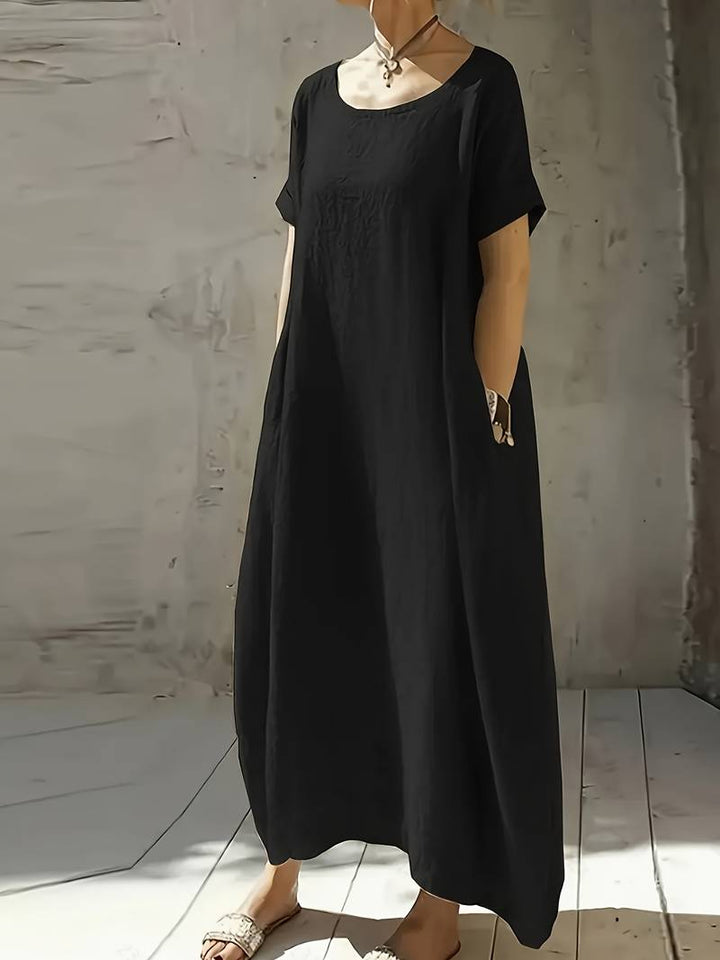 Anuradhi - Vestido largo Informal Con Mangas Holgadas