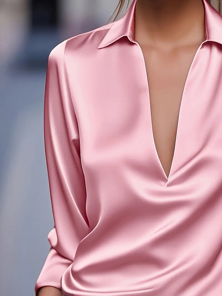 Nadene - Blusa Premium Con Cuello En V