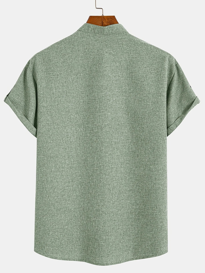 Samuelson -  Elegante Camisa De Manga Corta Con Cuello