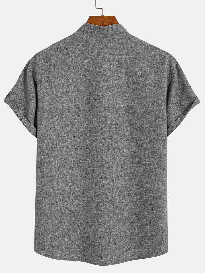 Samuelson -  Elegante Camisa De Manga Corta Con Cuello