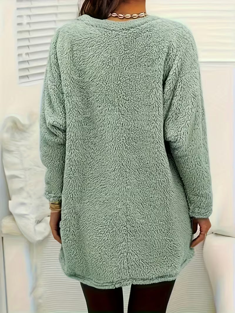 Zibija - Sudadera De Forro Polar Con Estampado De Diente De León
