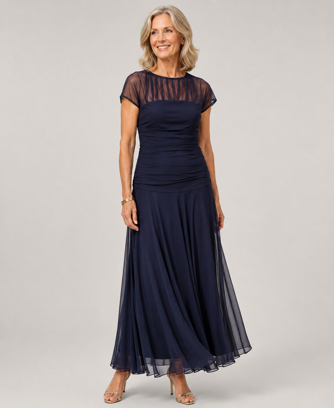 Lesliy - Elegante Vestido de Gasa
