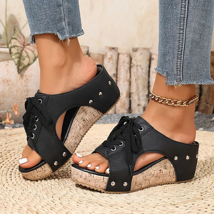 Nadiu - Cómodas Zapatillas de Cuña Para el Verano