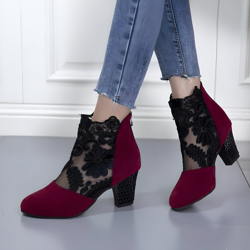 Elizaveta - Ortopédicos Patrón Floral Zapatos