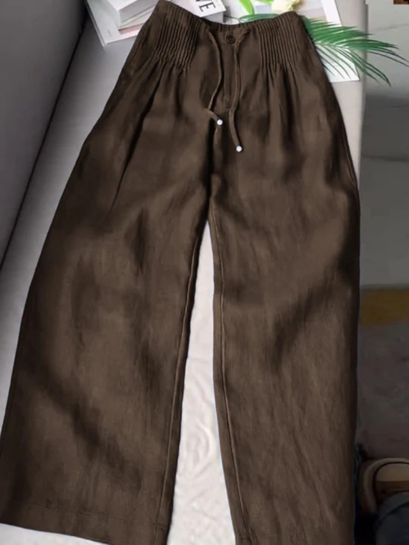 Kuupik - Pantalón Ancho De Lino