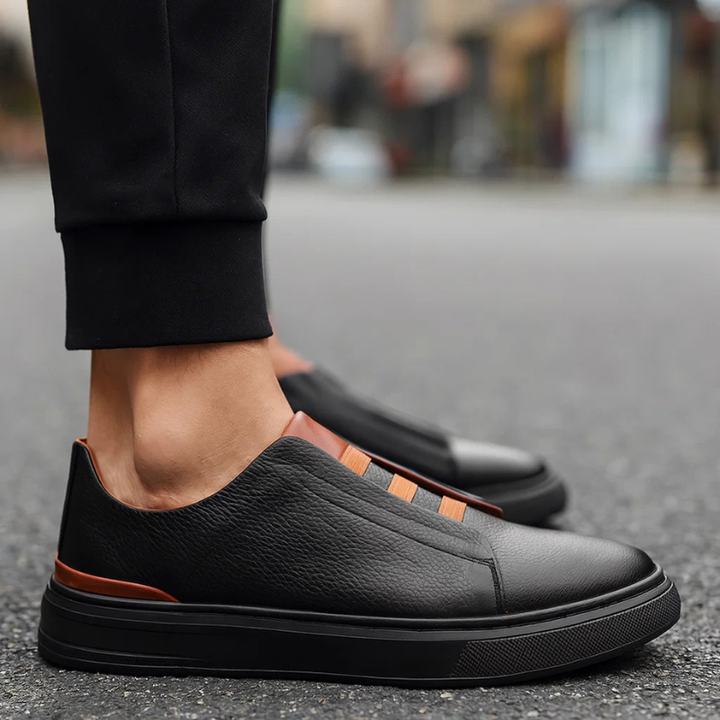 Geraldo - Zapatillas De Piel Auténtica