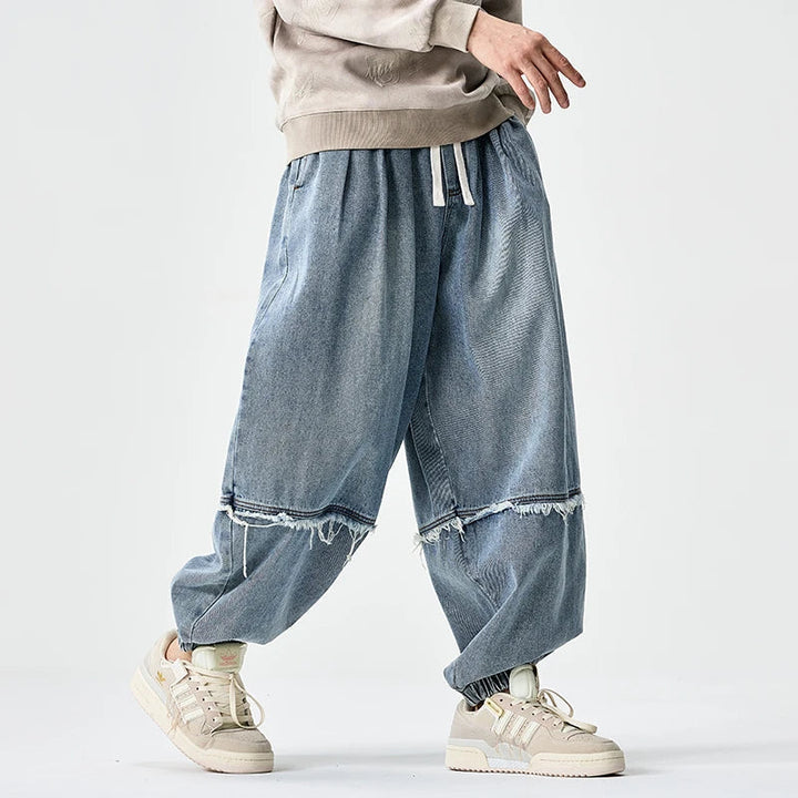 Brennan - Pantalones De Chándal Vaqueros De Corte Ancho y Elegante