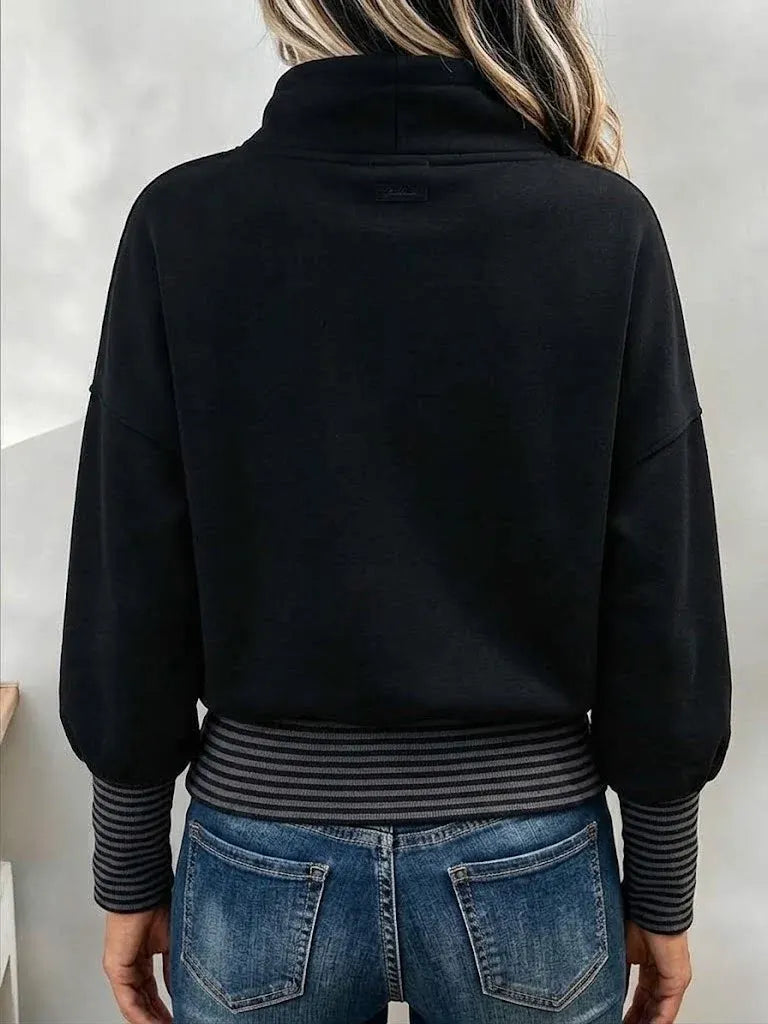 Nibika - Sudadera Con Cuello Alto Y Cordón