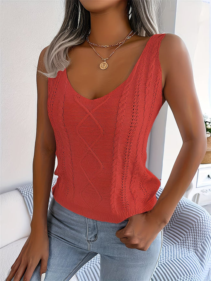 Nayla - Camiseta Sin Mangas De Punto