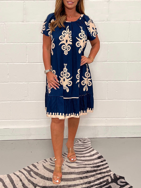 Ranee - Vestido Geométrico Con Escote Cuadrado