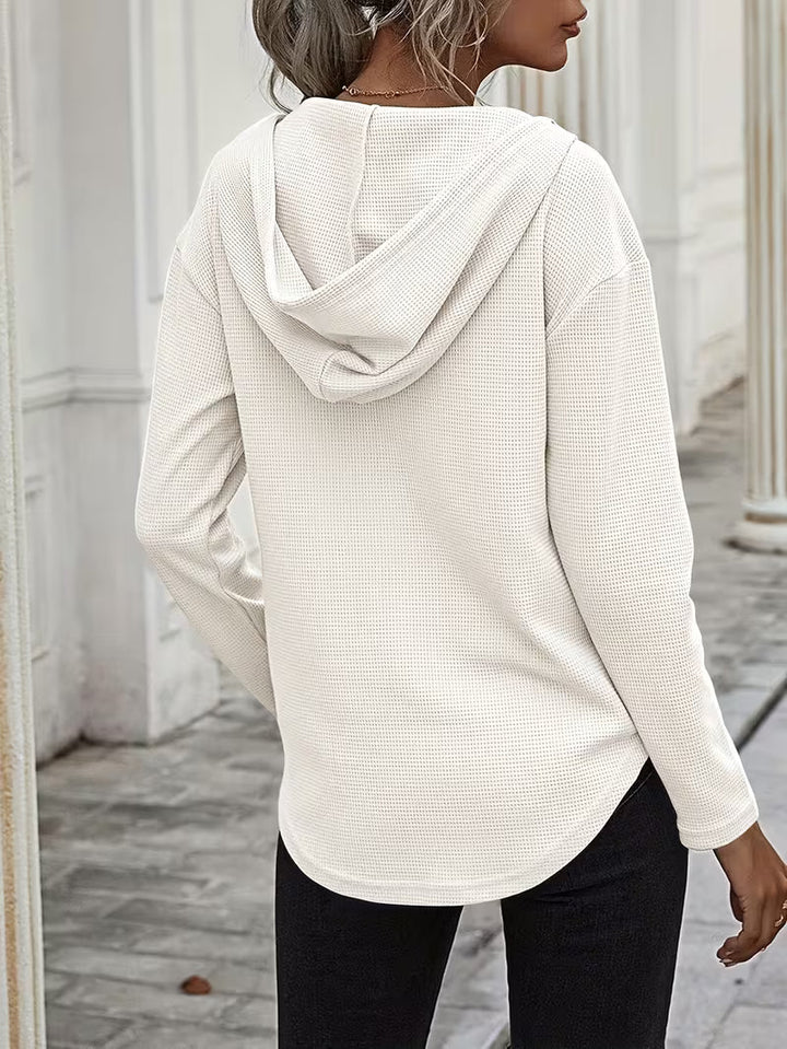 Heydi - Sudadera Con Capucha Manga Larga y Bajo Curvo