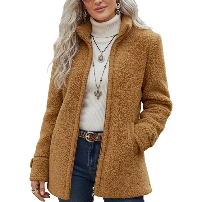 Elanne - Chaqueta Informal Con Cuello Alto