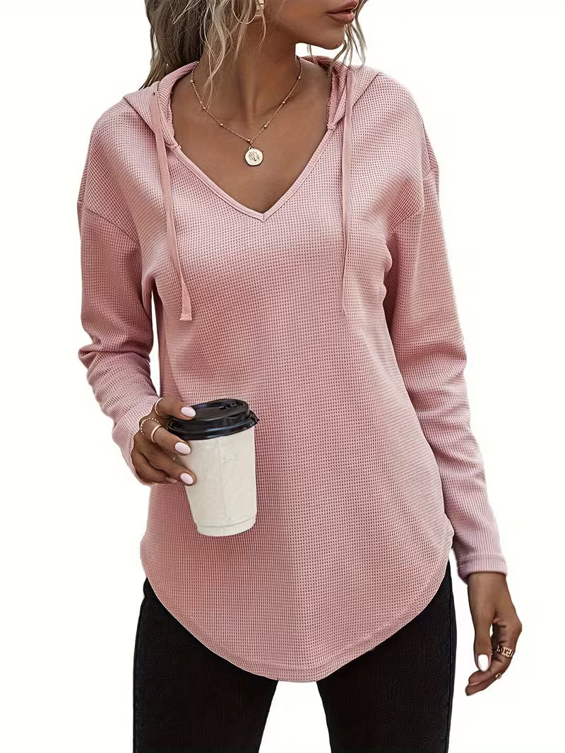 Heydi - Sudadera Con Capucha Manga Larga y Bajo Curvo