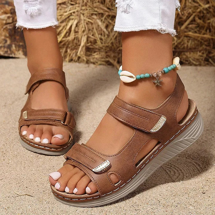 Astride - Sandalias Ortopédicas De Piel Con Suela Blanda