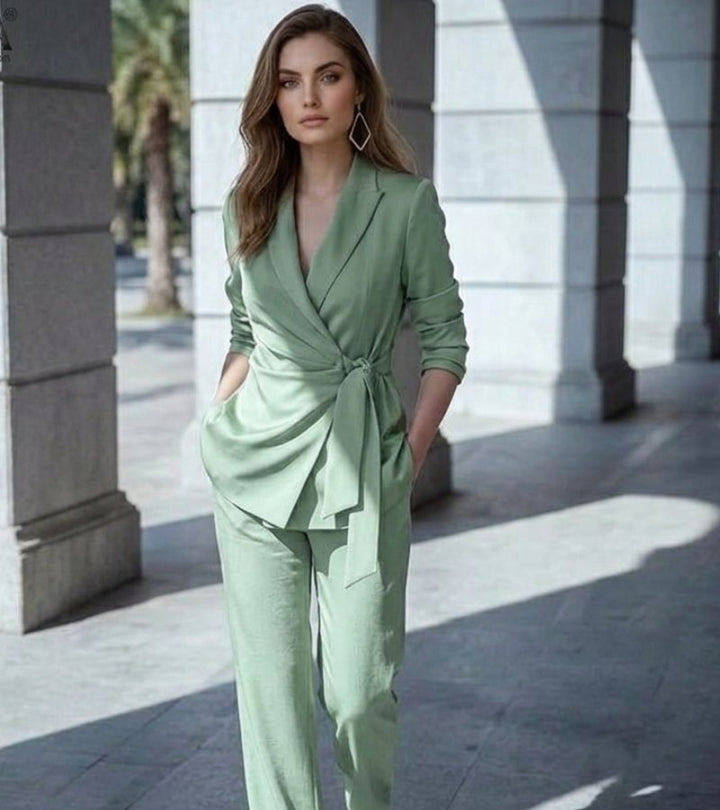 Asya - Elegante Traje Informal De Dos Piezas