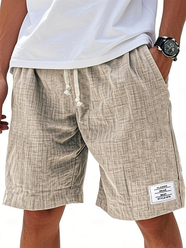 Javid - Pantalones Cortos Informales Ligeros de Corte Holgado