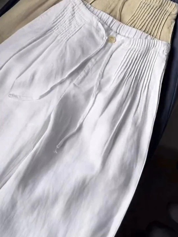 Kuupik - Pantalón Ancho De Lino