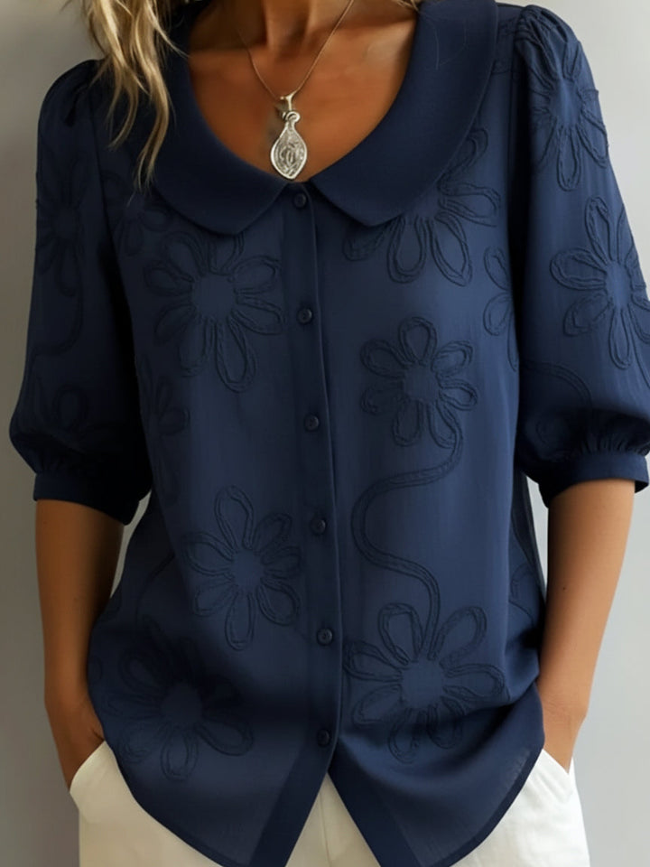 Blerta - Blusa Floral Con Elegancia Natural