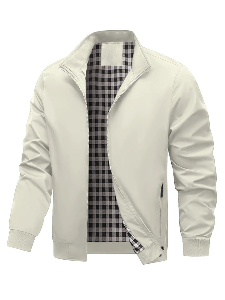 Charith - Chaqueta Informal de Manga larga Con Cremallera