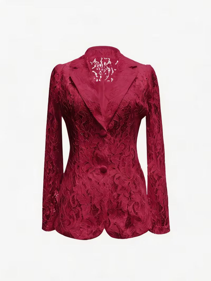 Kyliza - Blazer Floral De Primavera-Verano Con Forro