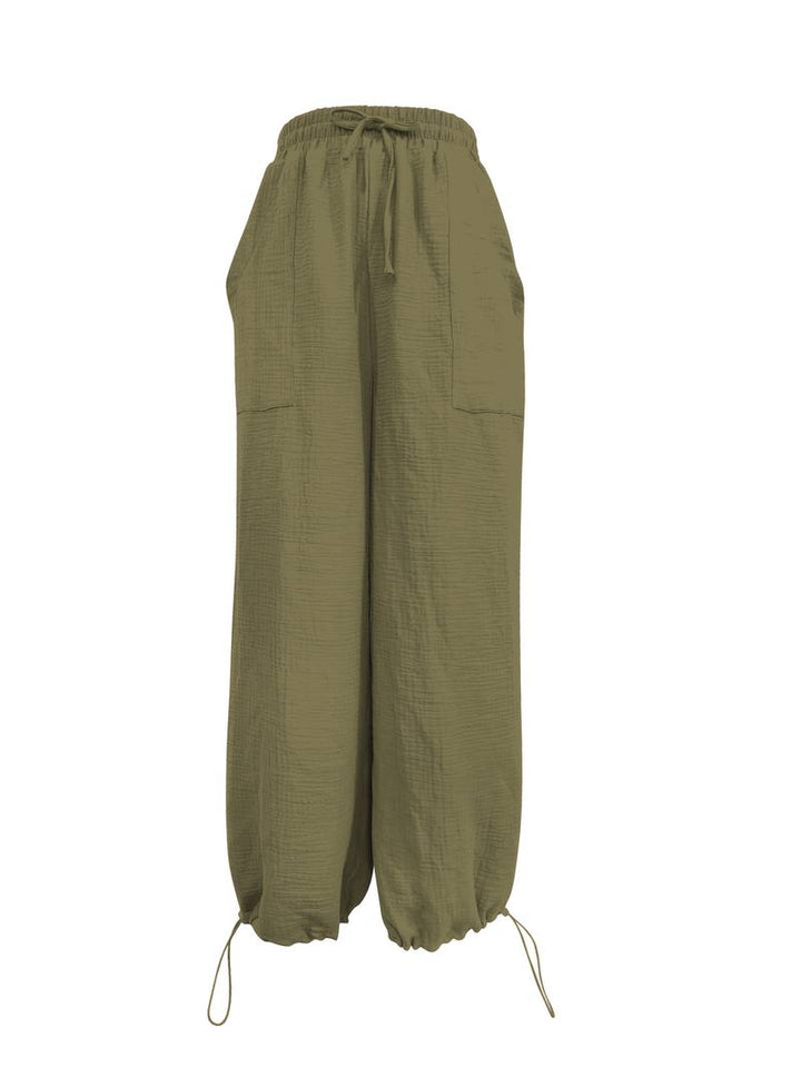 Marielle - Pantalón Informal De Corte Ancho Hasta El Tobillo