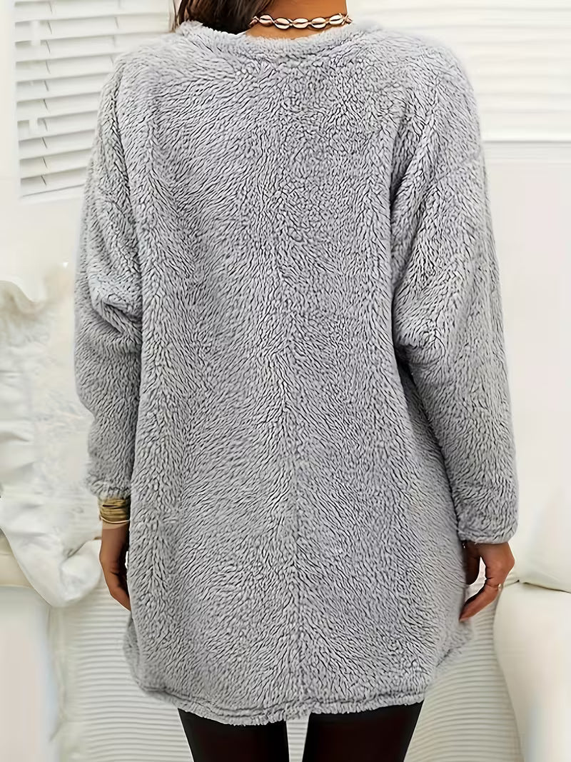 Zibija - Sudadera De Forro Polar Con Estampado De Diente De León