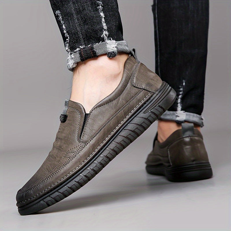 Faran - Zapatos Sin Cordones Con Costuras y Suelas Texturizadas