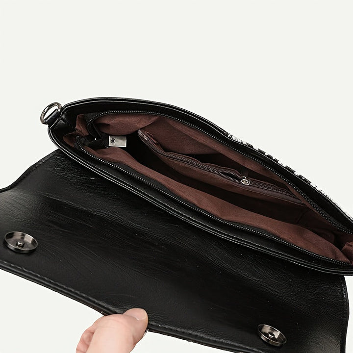 Geetika - Bolso Retro De Cocodrilo Con Cremallera