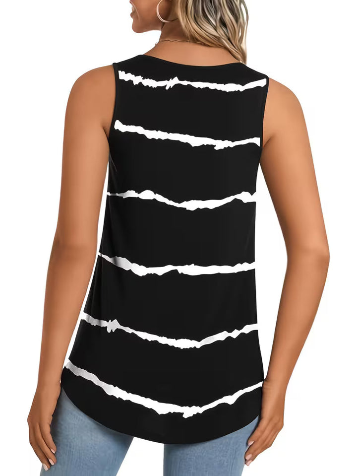 Reneza - Camiseta Sin Mangas Plisada