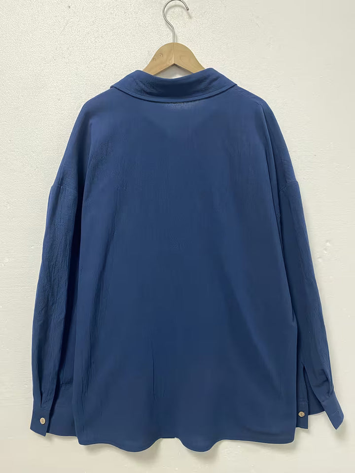 Soella - Camisa De Manga Larga Con Cuello Y Botones