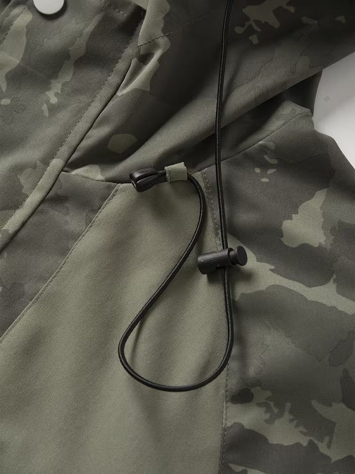 Brekks - Chaqueta Cortavientos Con Capucha Y Estampado De Camuflaje