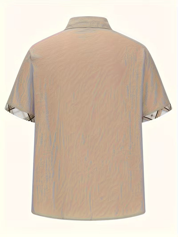 Kolby - Camisa a Cuadros De Patchwork Con Bolsillo