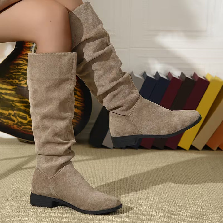 Joliza - Botas Holgadas Hasta La Mitad De La Pantorrilla Con Tacón Bajo