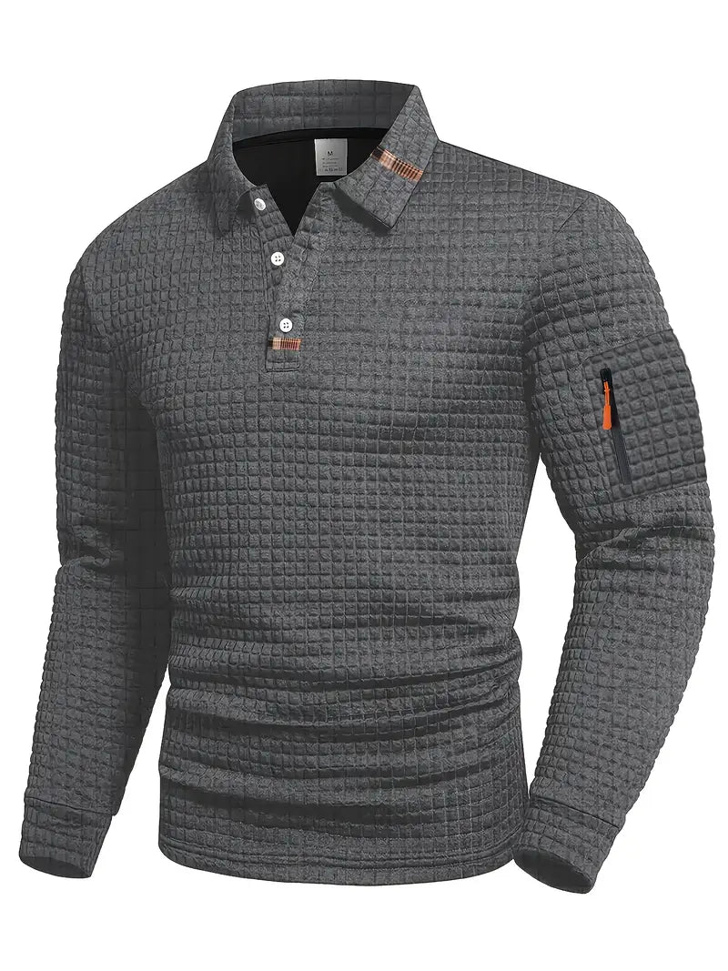 Ephraim - Polo Con Textura y Bolsillo En La Manga