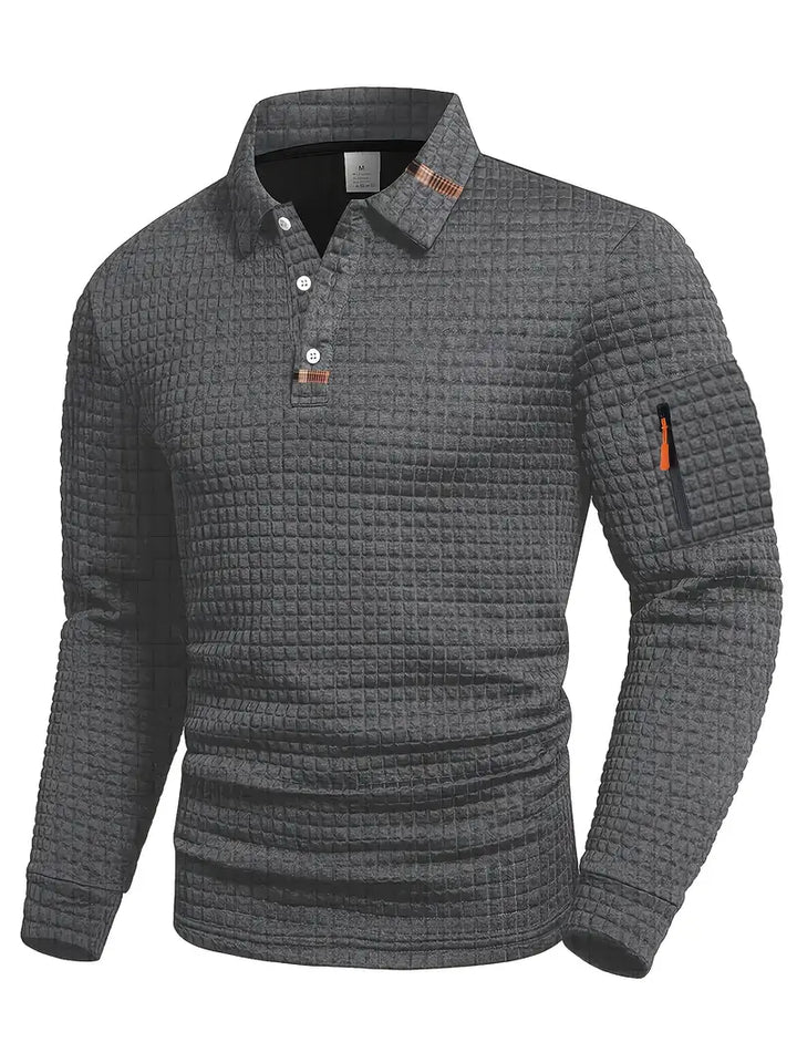 Ephraim - Polo Con Textura y Bolsillo En La Manga
